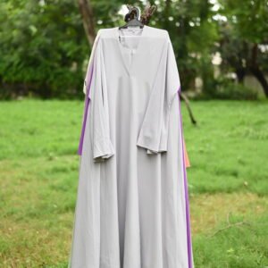 3 Piece Nida Abaya Gray