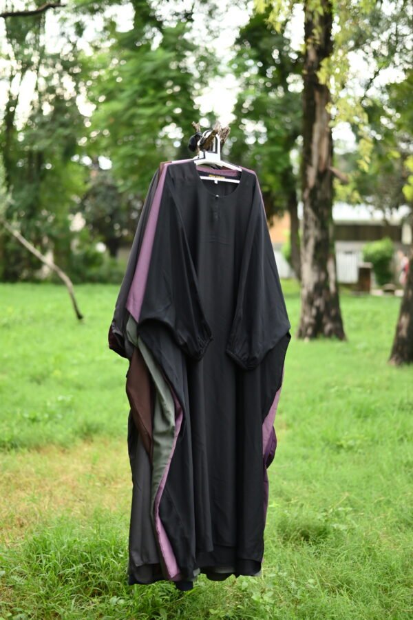 Butterfly Kaftan Abaya - Black