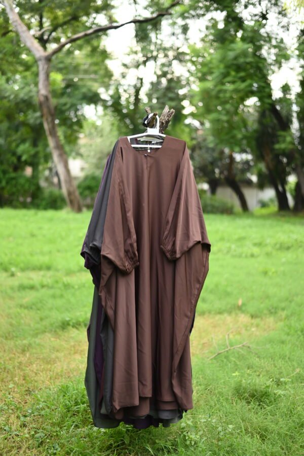 Butterfly Kaftan Abaya - Brown