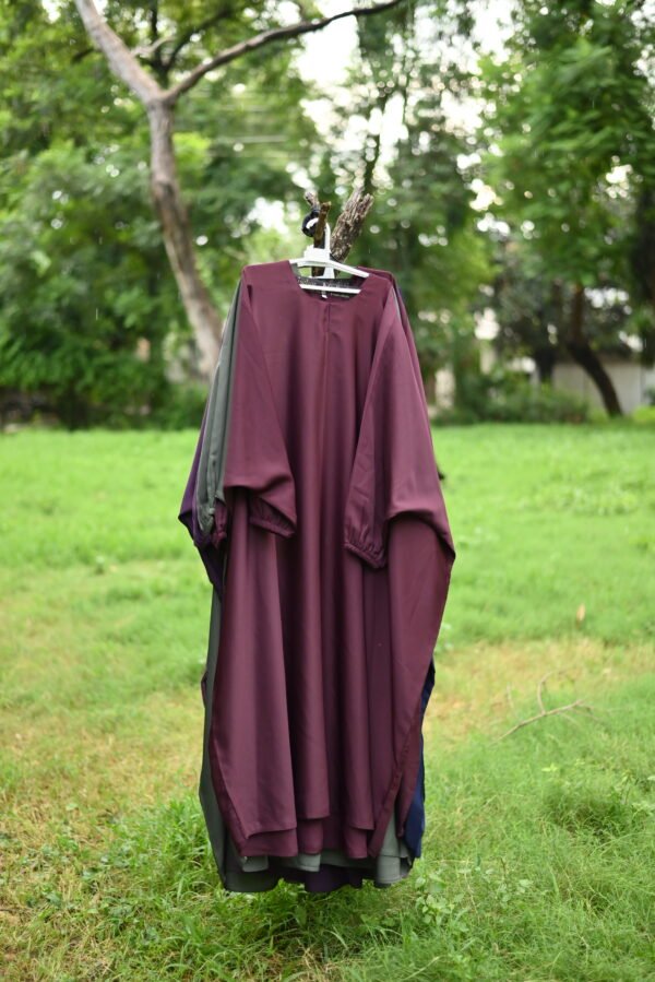 Butterfly Kaftan Abaya - Maroon