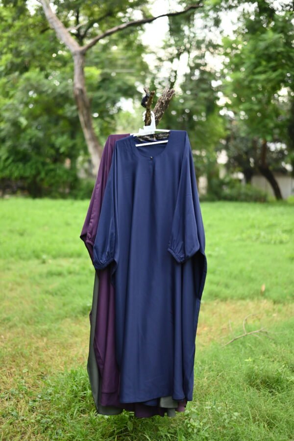 Butterfly Kaftan Abaya - Navy